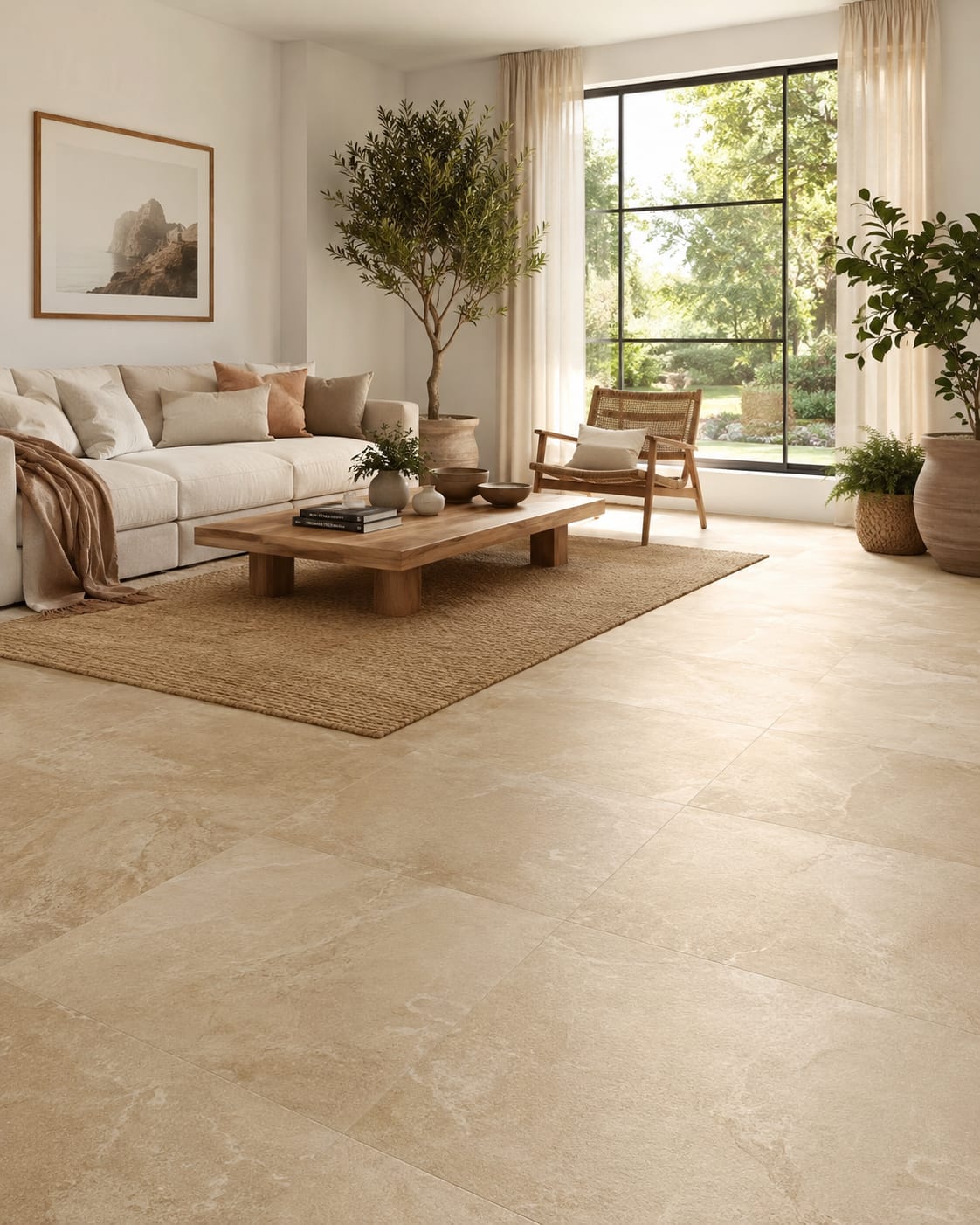 Керамогранит бежевый Alpine Floor 1