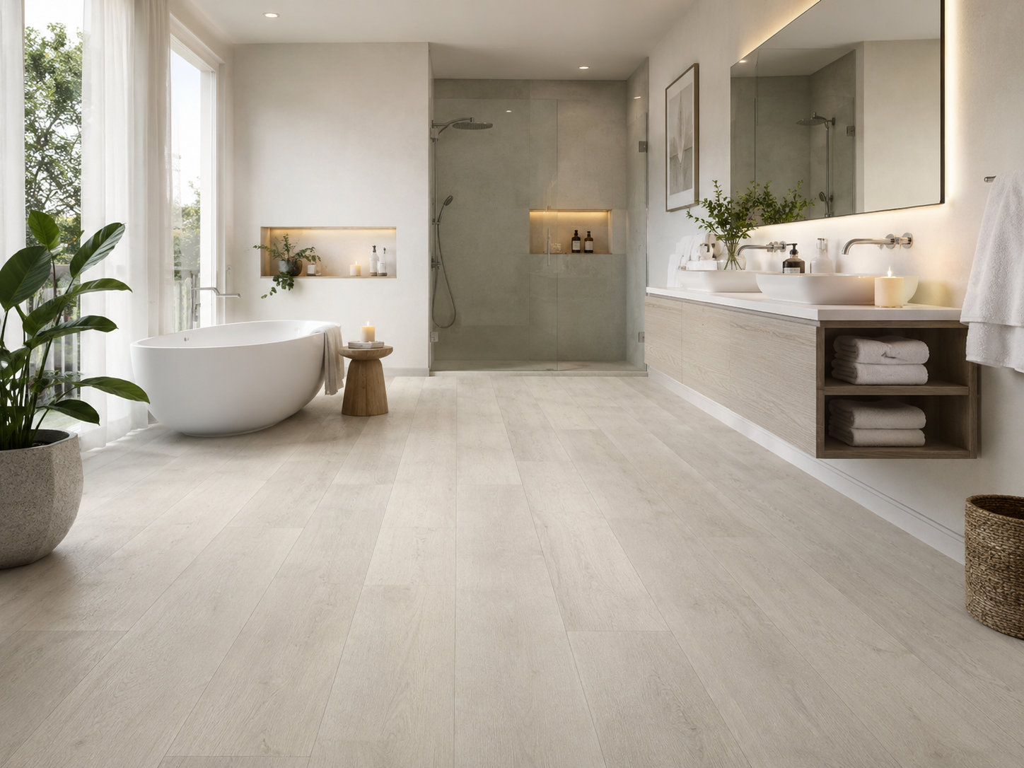 Кварцвиниловая плитка светлая Alpine Floor 1